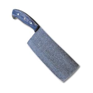 Handmade Damascus Cleaver Knife Wood Handle for Chef Knife Meat Slicer Personalized Anniversary Gift for Mother Kitchen OEM