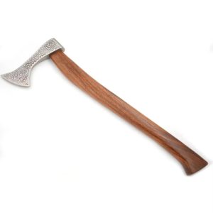 Medieval Fully Functional Battle Ready Custom Handmade High Carbon Steel Viking Axe Gorgeous Solid Wood Handle.
